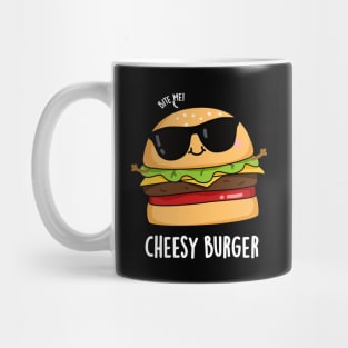 Cheesy Burger Funny Food Puns Mug